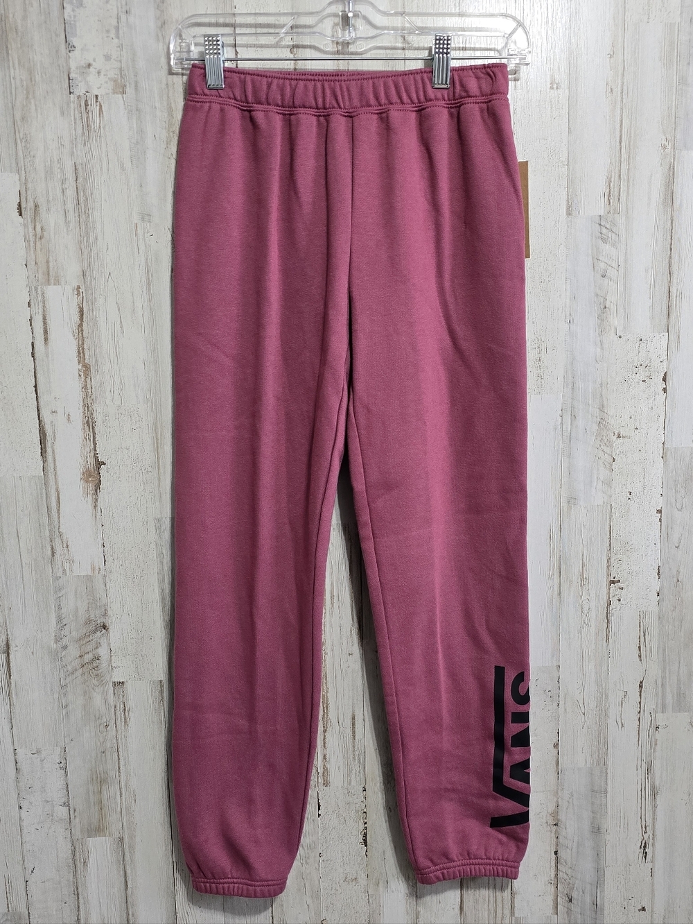Vans Pink Black Kids Flying V Graphic Joggers Size Large